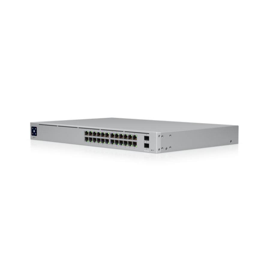 USW-PRO-24 | Ubiquiti Unifi 24 port Pro Layer 3 switch with (24) GbE RJ45 ports and (2) 10G SFP+ ports.